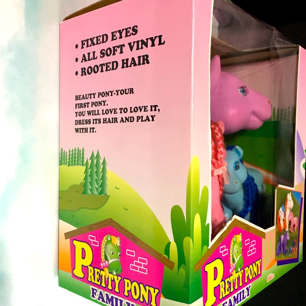 PRETTY PONY FAMILY 90s w/Accessories Giant Size - Picture 14 of 15